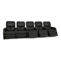 12006 Leather Gel Spacesaver Home Theater Seating