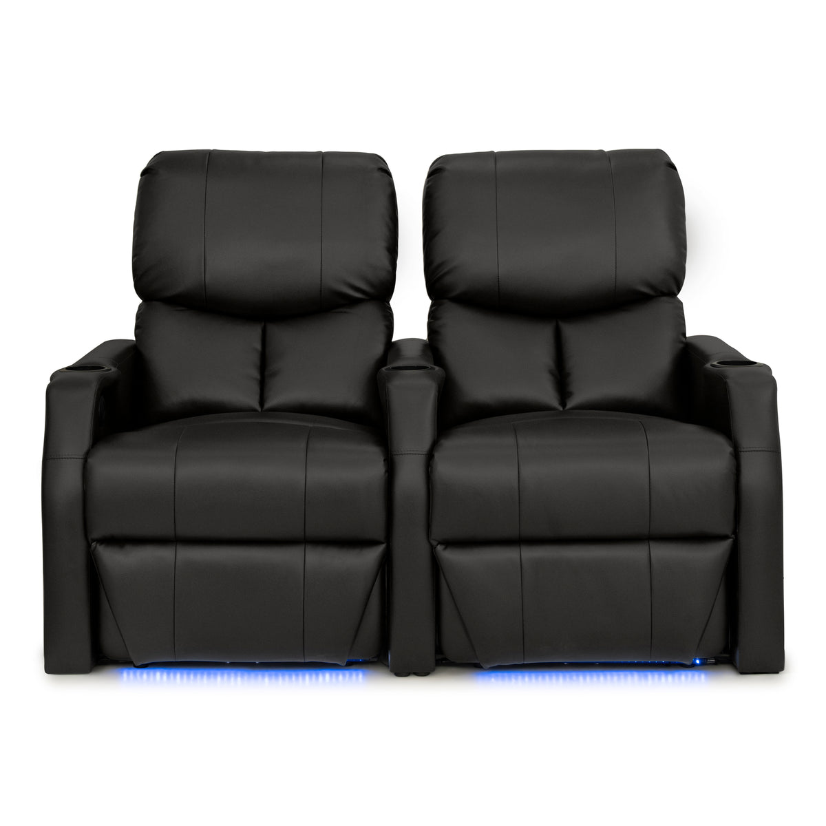 12006 Leather Gel Spacesaver Home Theater Seating