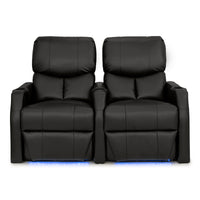 12006 Leather Gel Spacesaver Home Theater Seating