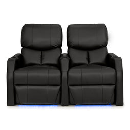 12006 Leather Gel Spacesaver Home Theater Seating