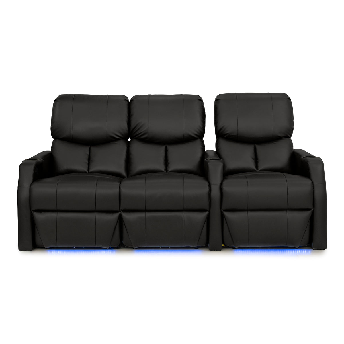12006 Leather Gel Spacesaver Home Theater Seating