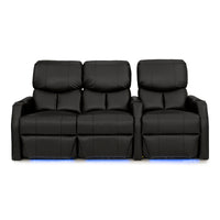 12006 Leather Gel Spacesaver Home Theater Seating