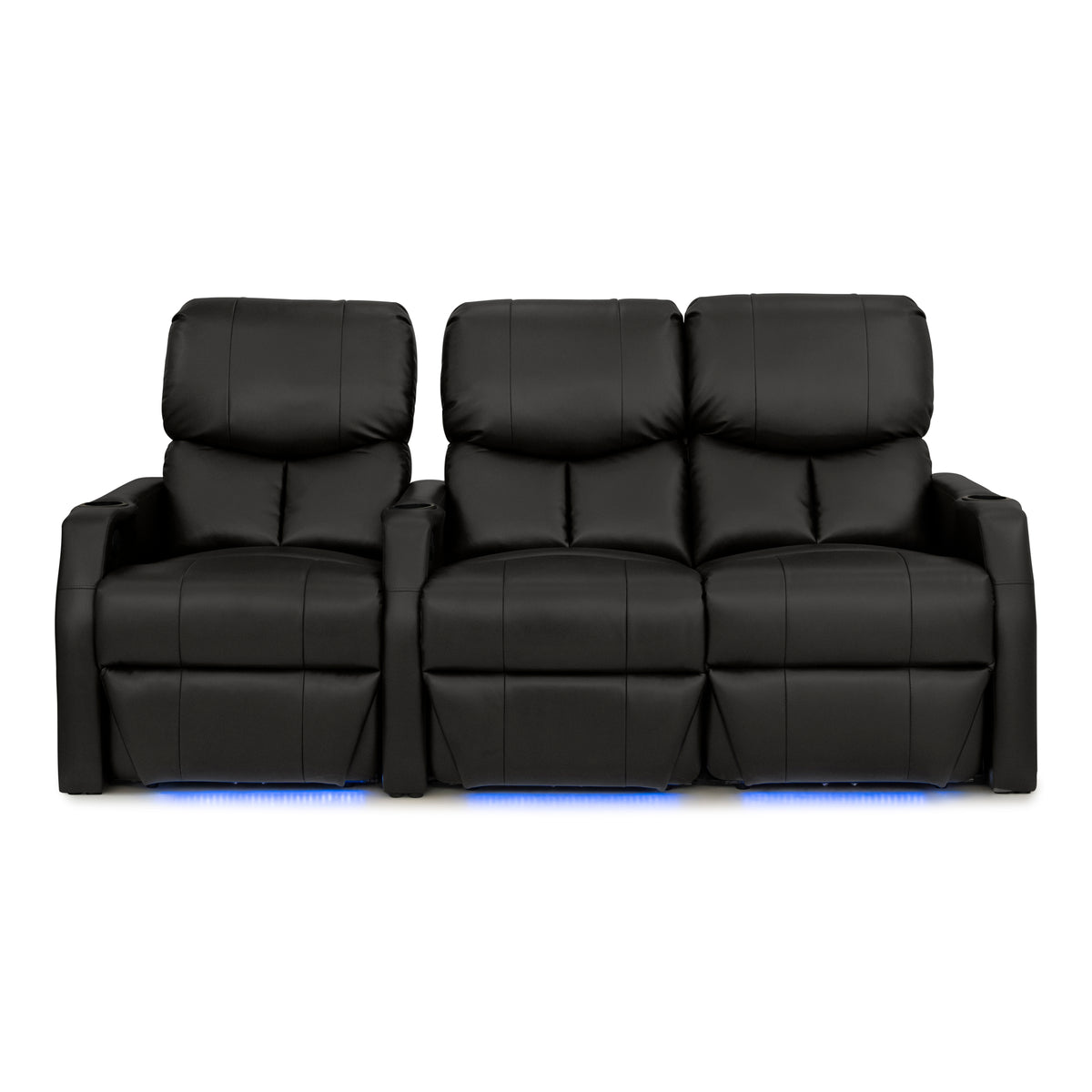 12006 Leather Gel Spacesaver Home Theater Seating