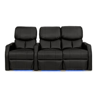 12006 Leather Gel Spacesaver Home Theater Seating