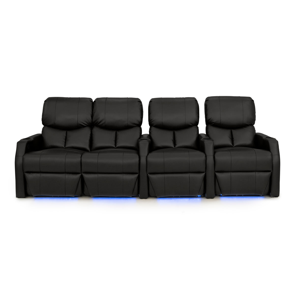 12006 Leather Gel Spacesaver Home Theater Seating