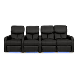 12006 Leather Gel Spacesaver Home Theater Seating