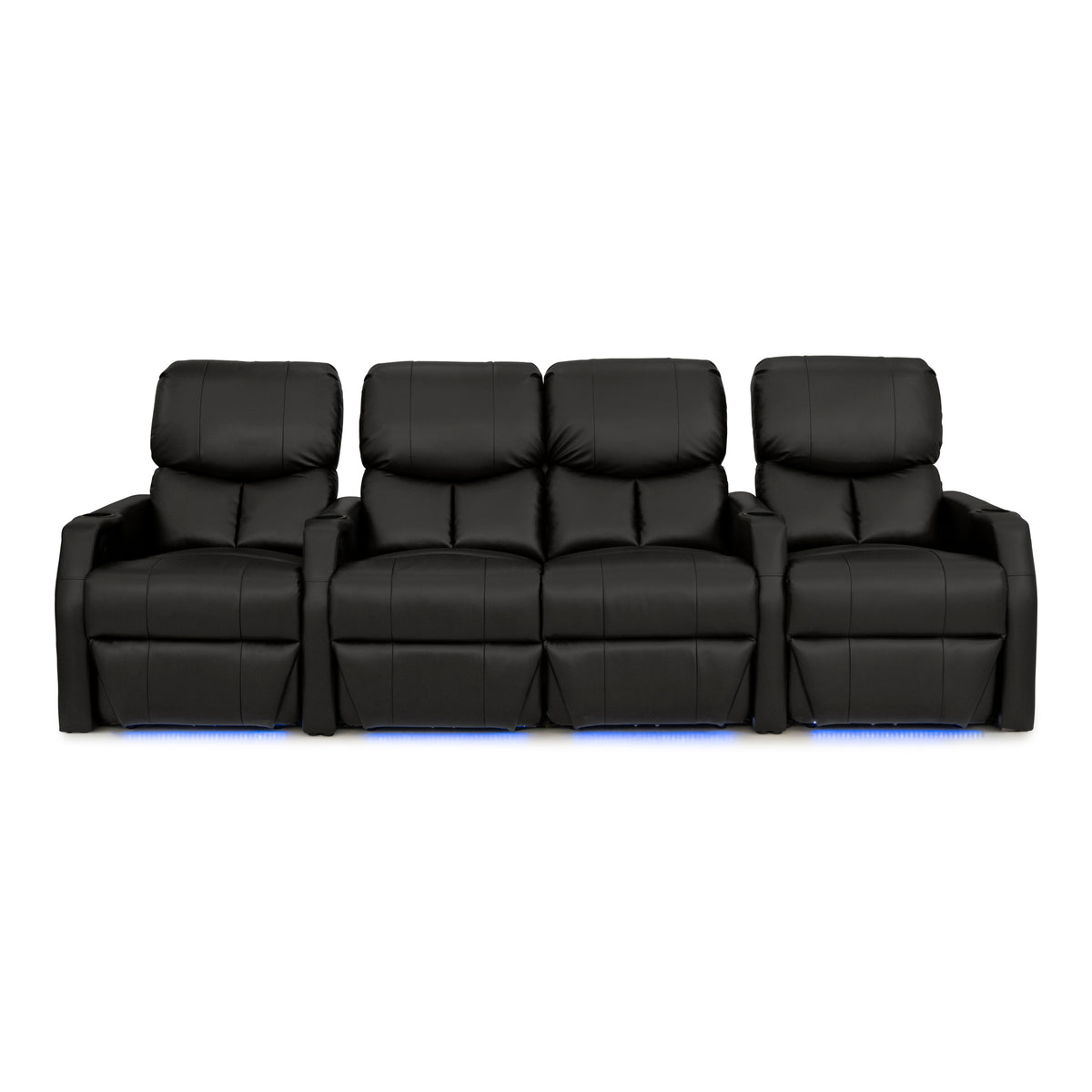 12006 Leather Gel Spacesaver Home Theater Seating