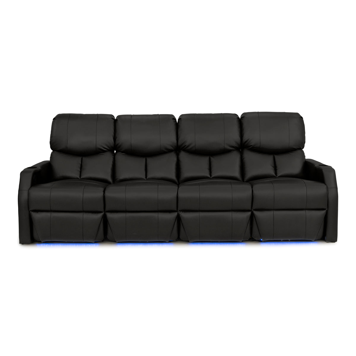 12006 Leather Gel Spacesaver Home Theater Seating