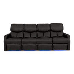 12006 Leather Gel Spacesaver Home Theater Seating