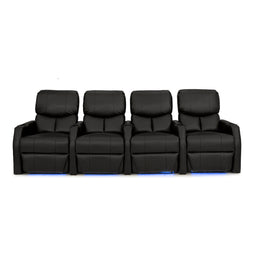 12006 Leather Gel Spacesaver Home Theater Seating