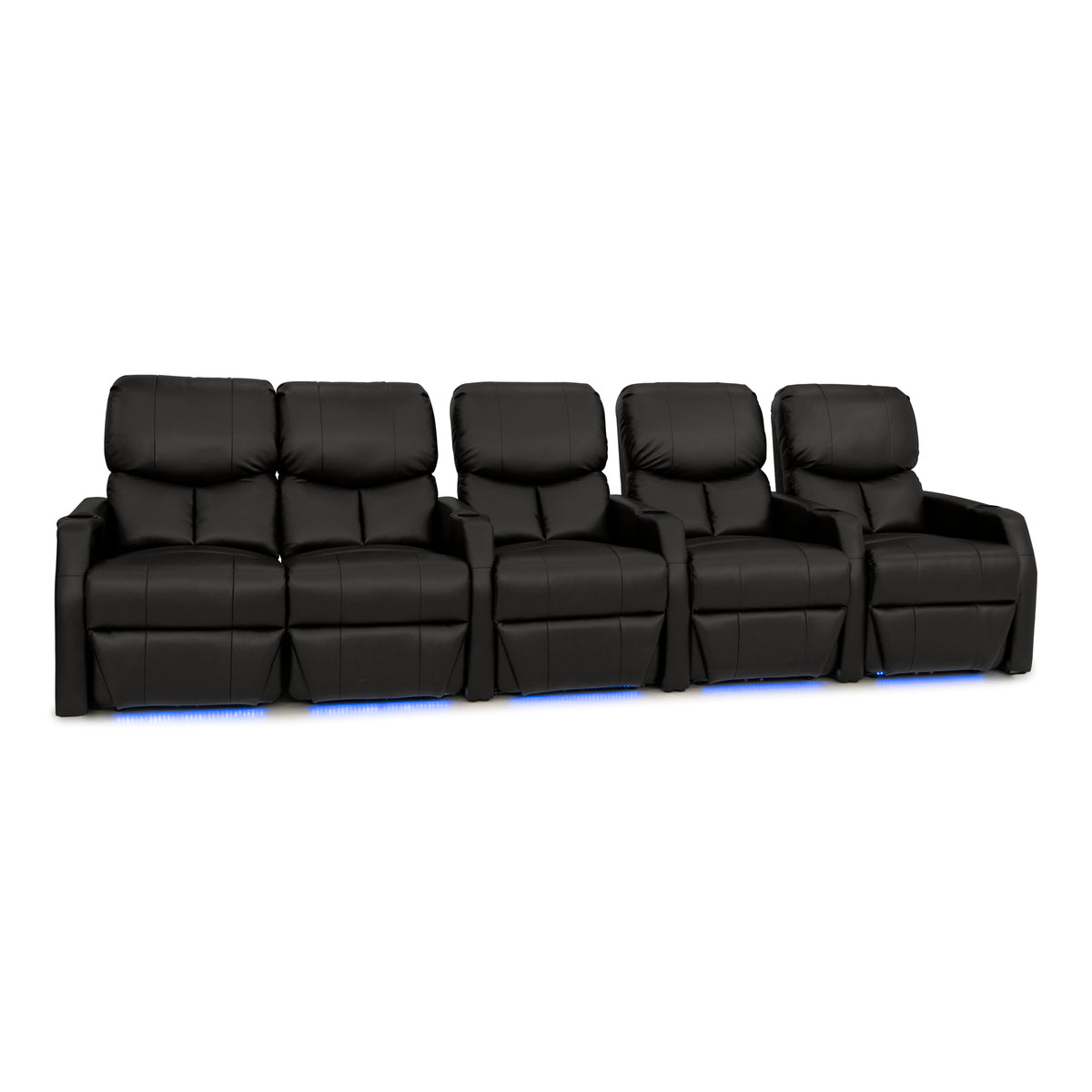 12006 Leather Gel Spacesaver Home Theater Seating