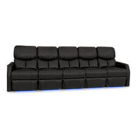 12006 Leather Gel Spacesaver Home Theater Seating