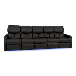 12006 Leather Gel Spacesaver Home Theater Seating