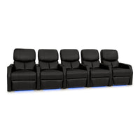 12006 Leather Gel Spacesaver Home Theater Seating