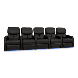 12006 Leather Gel Spacesaver Home Theater Seating