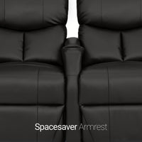 12006 Leather Gel Spacesaver Home Theater Seating