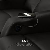 12006 Leather Gel Spacesaver Home Theater Seating