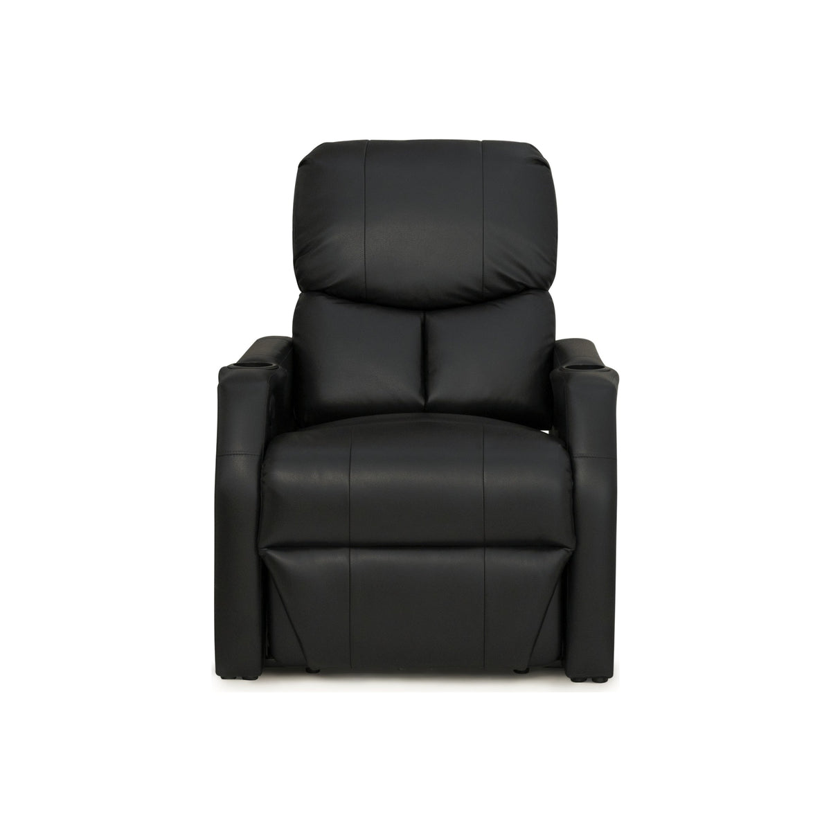 12006 Leather Gel Spacesaver Home Theater Seating Single Recliner