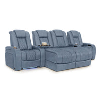 Diamante Chaise CoolZeroᵀᴹ Italian Leather Home Theater Seating