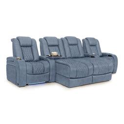 Diamante Chaise CoolZeroᵀᴹ Italian Leather Home Theater Seating