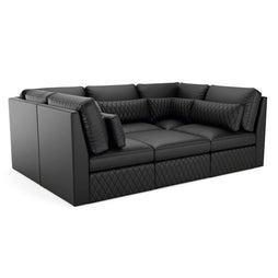 Diamante Media Room U-Sectional Modular Sofa
