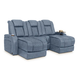 Diamante Chaise CoolZeroᵀᴹ Italian Leather Home Theater Seating