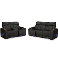Endeavour HeatZeroᵀᴹ Italian Leather Home Theater Sofa & Loveseat
