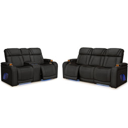 Endeavour HeatZeroᵀᴹ Italian Leather Home Theater Sofa & Loveseat