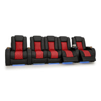 Diamante CoolZeroᵀᴹ Italian Leather Two-Tone Home Theater Seating