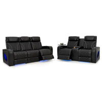 Armada LT HeatZeroᵀᴹ Italian Leather Home Theater Sofa & Loveseat