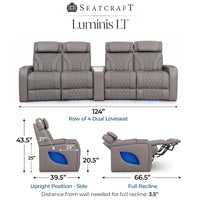 Luminis LT HeatZeroᵀᴹ Wedge Console Home Theater Seating