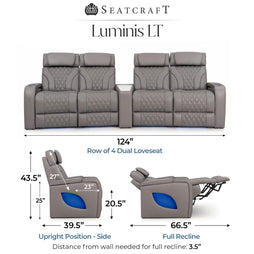 Luminis LT HeatZeroᵀᴹ Wedge Console Home Theater Seating