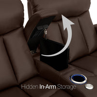 Grenada Italian Leather Home Theater Seating Single Recliner