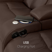 Grenada Italian Leather Home Theater Seating Single Recliner