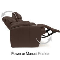 Grenada Italian Leather Home Theater Seating Single Recliner