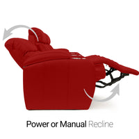 Grenada Italian Leather Home Theater Seating Single Recliner