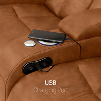 Grenada Italian Leather Home Theater Seating Single Recliner