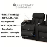 Grenada Italian Leather BACKROW Theater Seating® Single Recliner