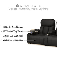 Grenada Italian Leather FRONTROW Theater Seating® Home Theater Seat Single Recliner