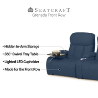Grenada Italian Leather FRONTROW Theater Seating® Home Theater Seat Single Recliner
