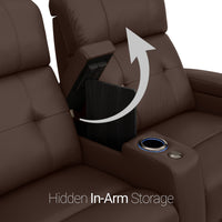 Kodiak CoolZeroᵀᴹ Italian Leather Home Theater Seating Single Recliner