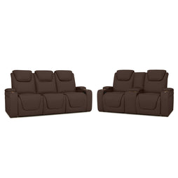 Seatcraft Vienna Sofa & Loveseat Italian Leather, Powered Headrest & Lumbar, Power Recline