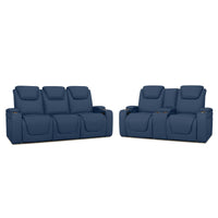 Seatcraft Vienna Sofa & Loveseat Italian Leather, Powered Headrest & Lumbar, Power Recline