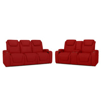 Seatcraft Vienna Sofa & Loveseat Italian Leather, Powered Headrest & Lumbar, Power Recline