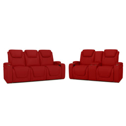 Seatcraft Vienna Sofa & Loveseat Italian Leather, Powered Headrest & Lumbar, Power Recline