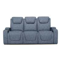 Seatcraft Vienna Sofa Italian Leather, Powered Headrest & Lumbar, Power Recline