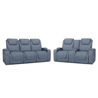 Seatcraft Vienna Sofa & Loveseat Italian Leather, Powered Headrest & Lumbar, Power Recline