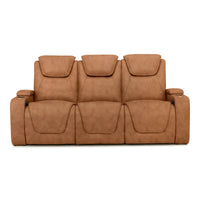 Seatcraft Vienna Sofa Italian Leather, Powered Headrest & Lumbar, Power Recline