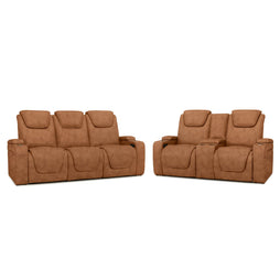 Seatcraft Vienna Sofa & Loveseat Italian Leather, Powered Headrest & Lumbar, Power Recline
