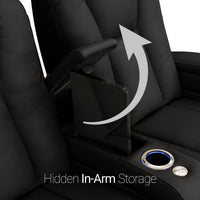 Serenity Italian Leather Home Theater Seating Single Recliner